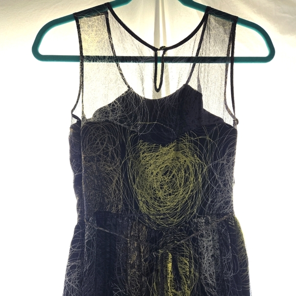 Beautiful Silk Scribble Dress EUC - Picture 4 of 11